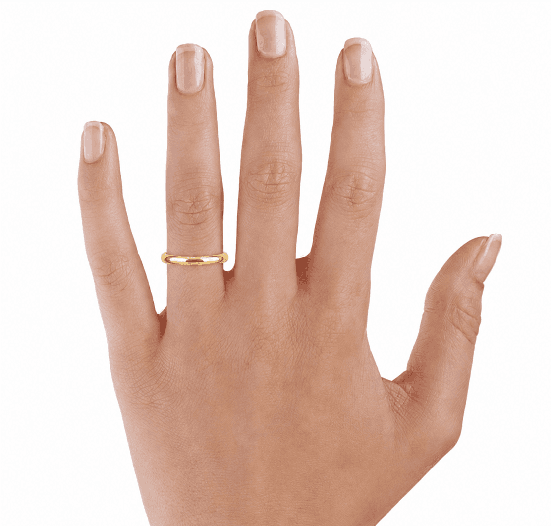 Ring shown on a hand in the Gemtheon virtual try-on